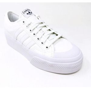 adidas | Shoes | Adidas Originals Nizza Platform Triple White Womens Casual  Shoes Fv5322 Size 85 | Poshmark